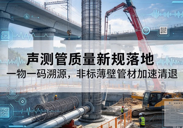 桐城声测管质量新规落地，一物一码溯源，非标薄壁管材加速清退